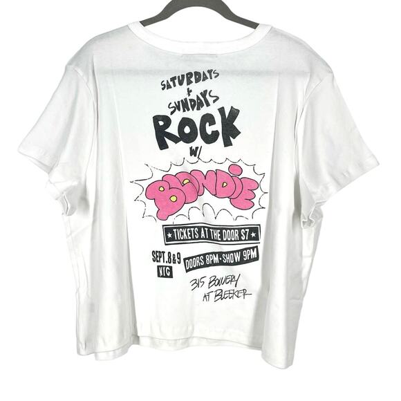 Daydreamer Blondie Live In Concert Shrunken Tee White Size 2X NWT - Picture 2 of 6